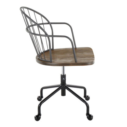 Riley - Farmhouse Adjustable Office Chair