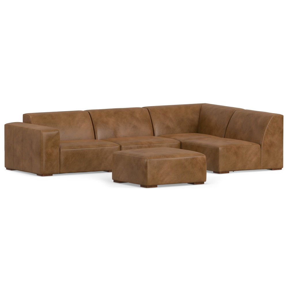 Rex - Handcrafted Sectional Sofa And Ottoman