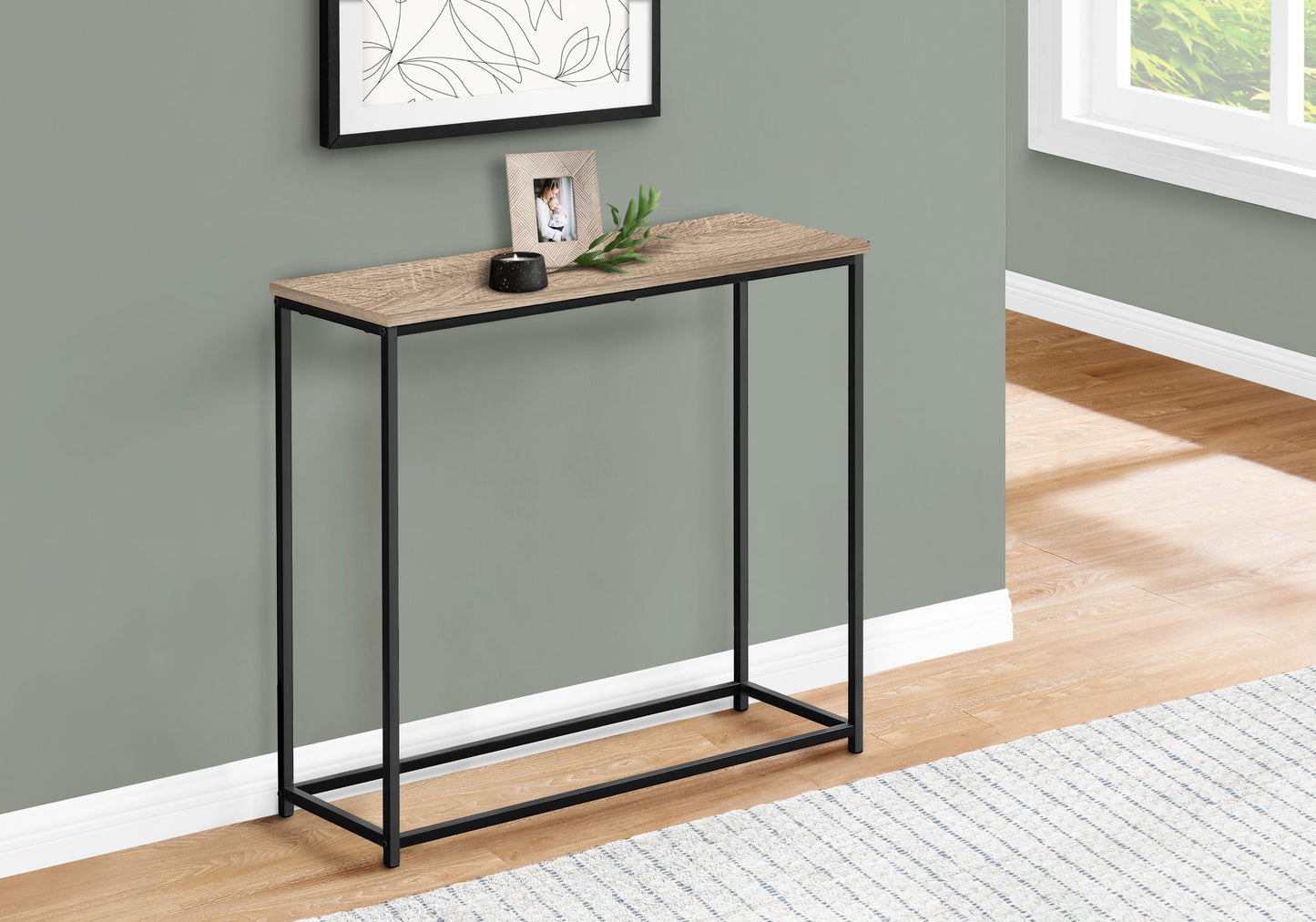 Accent Console Table For Entryway, Stable Support, Contemporary & Modern