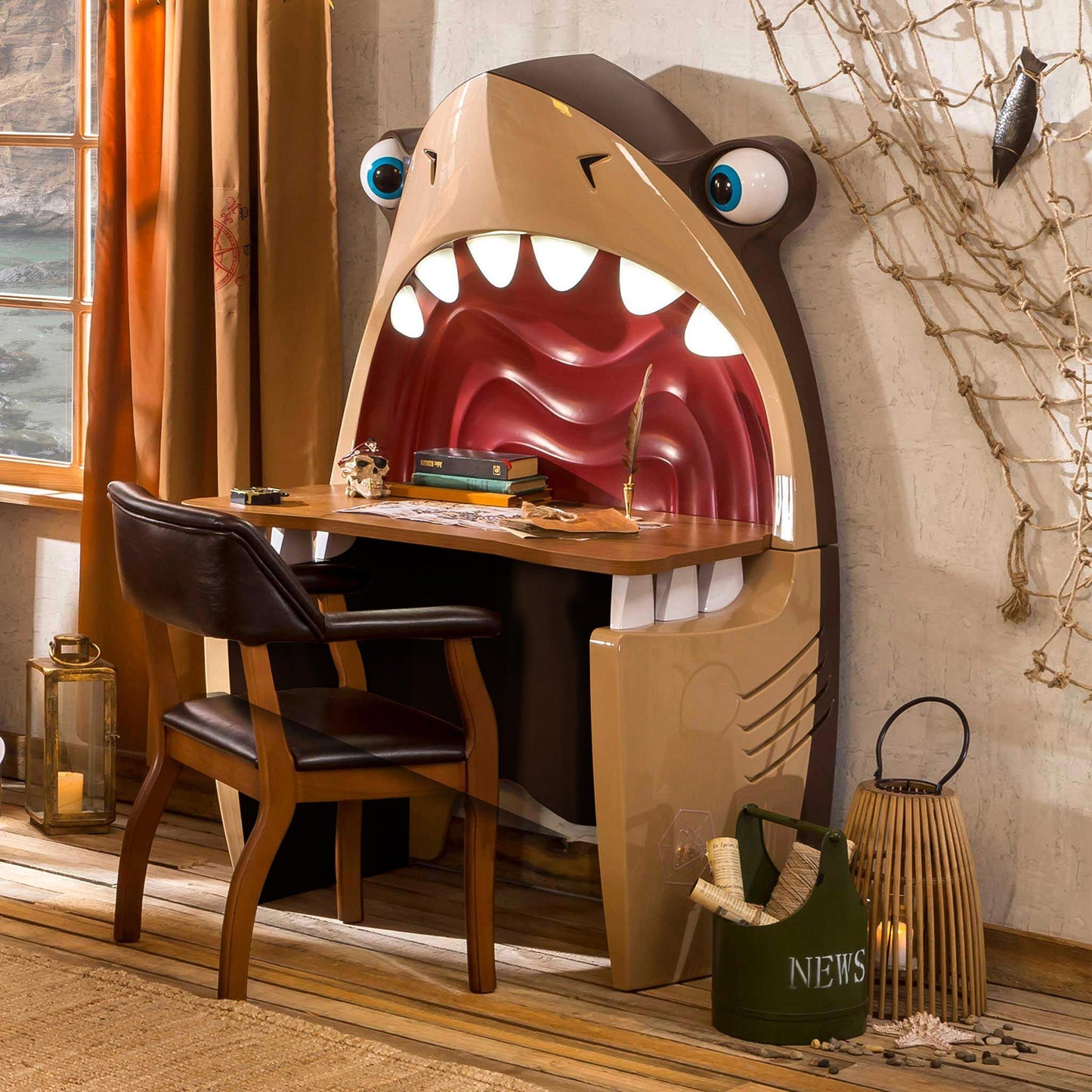 Pirate - Shark Desk - Brown