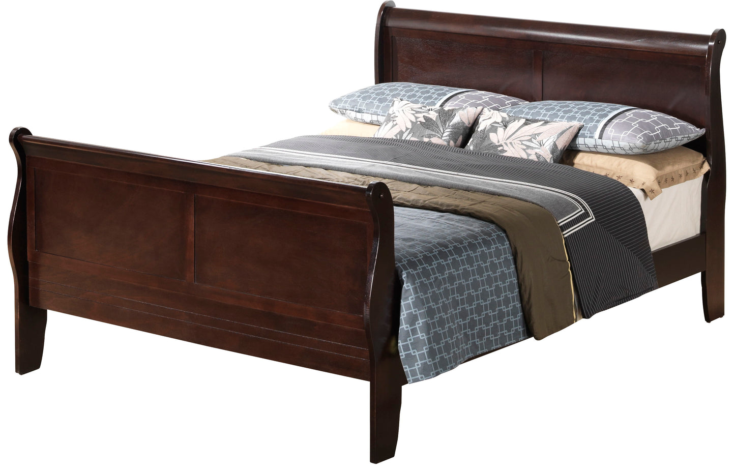 Panel Sleigh Bed