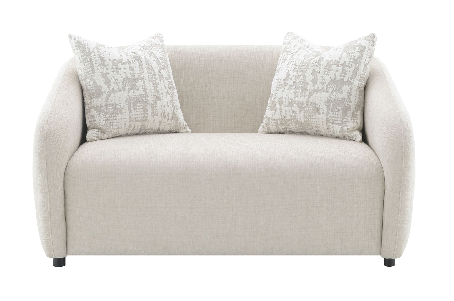 Etienne - Loveseat With 3 Pillows - Beige