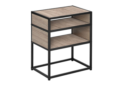 Accent Table, Side Modern - Taupe