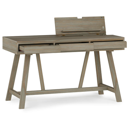 Bowman - Flip Up Desk - Distressed Gray