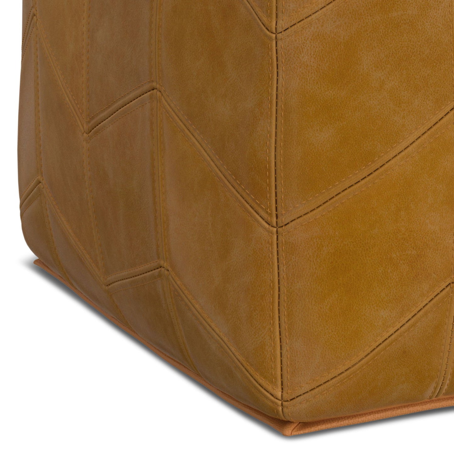 Morden - Square Pouf - Brown