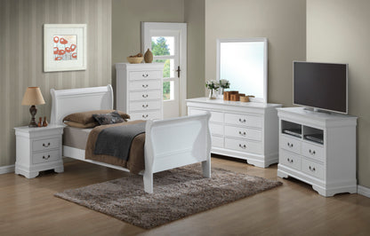 Panel Sleigh Bed