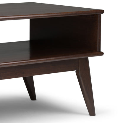 Draper - Mid Century Coffee Table - Medium Auburn Brown