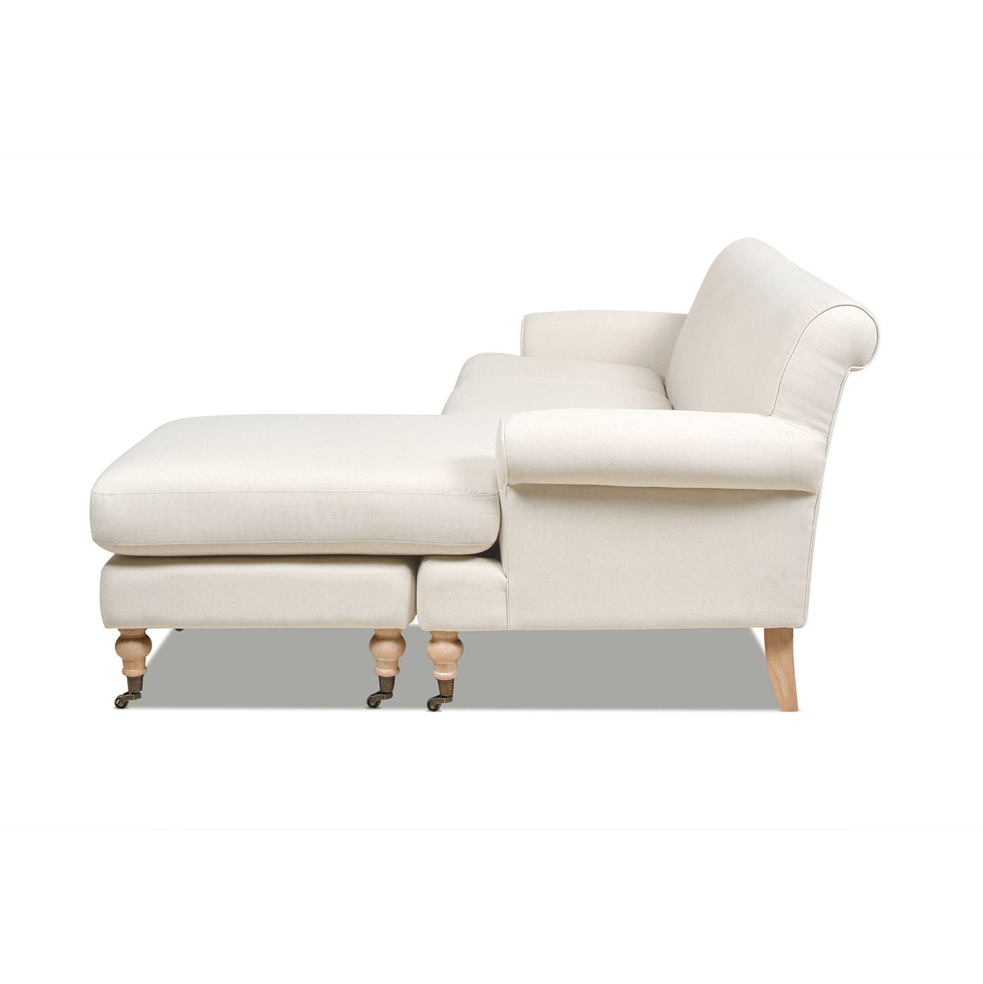 Alana - L-Shape Reversible Sectional Sofa - Light Beige