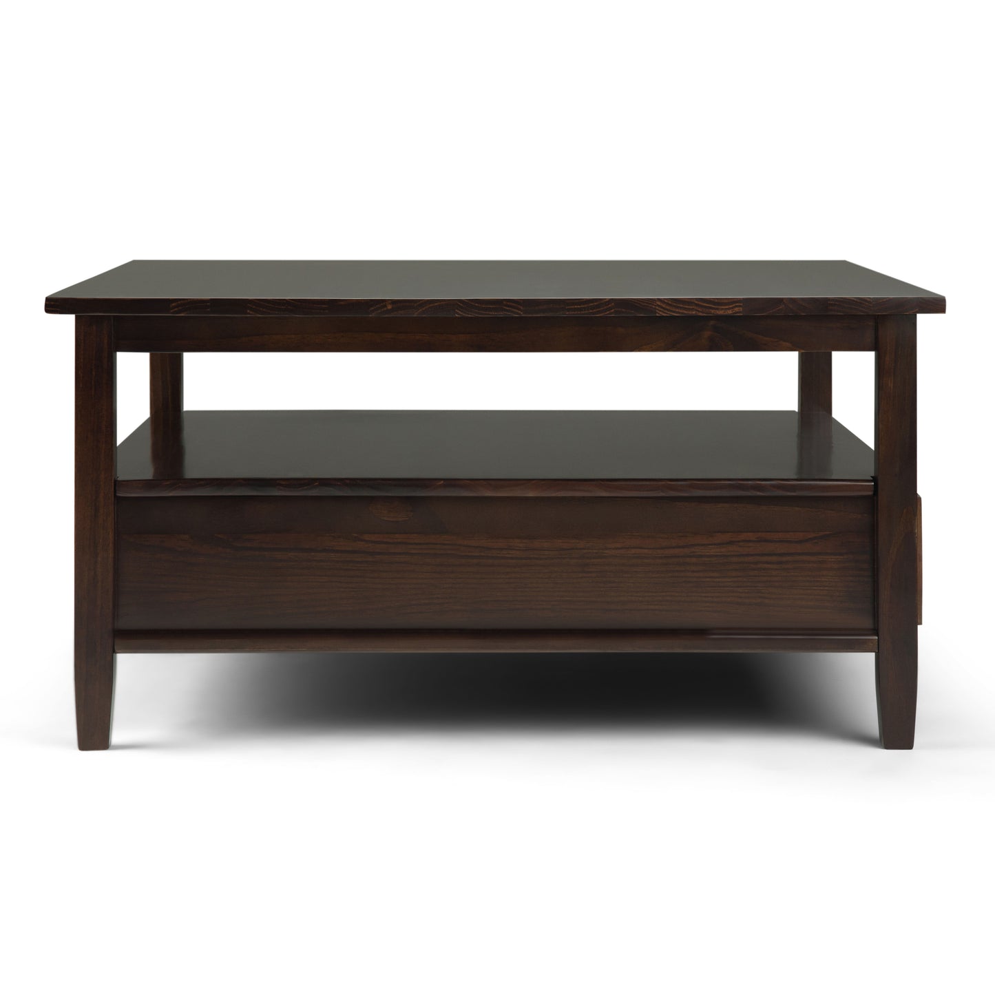 Warm Shaker - Square Coffee Table - Tobacco Brown