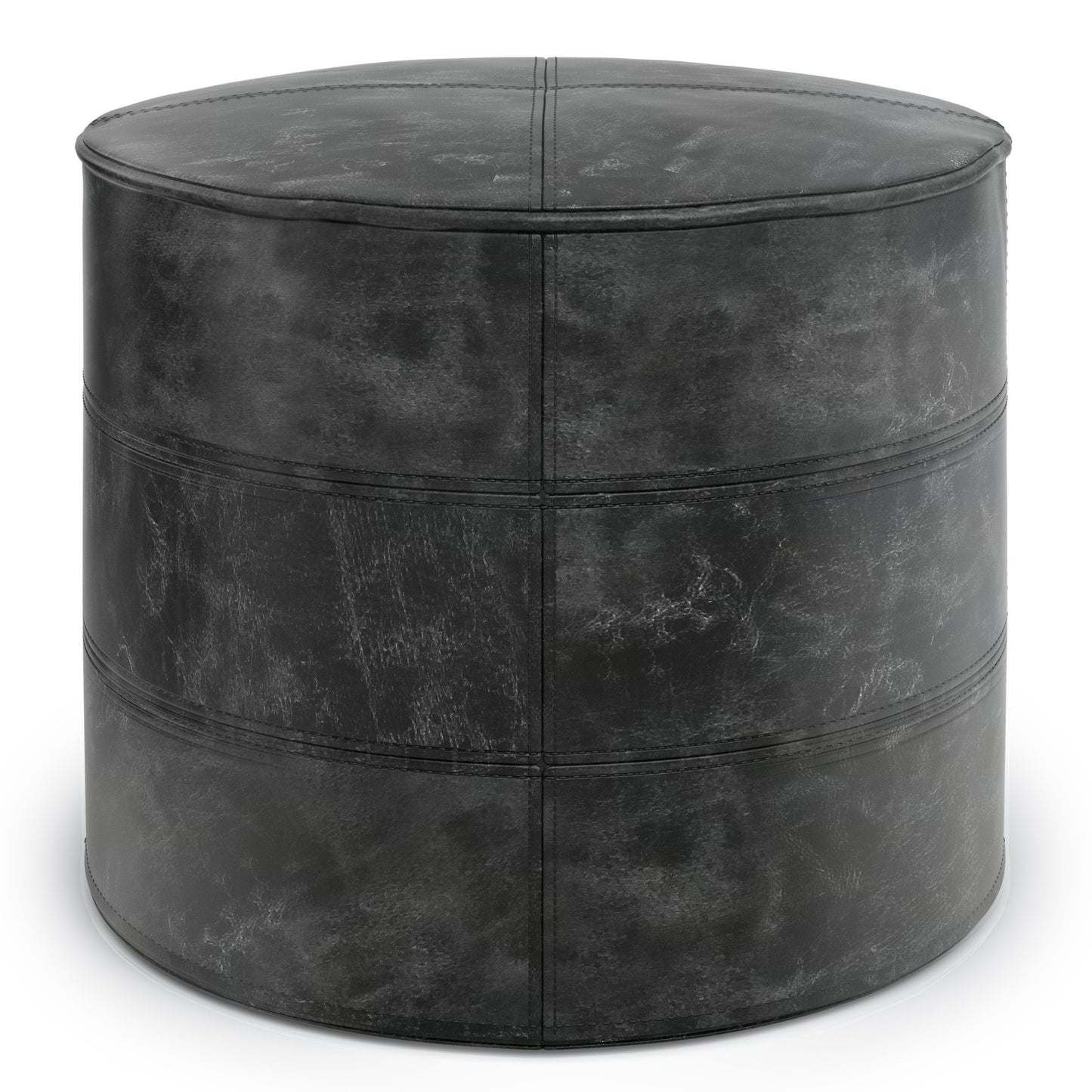 Connor - Handcrafted Round Pouf