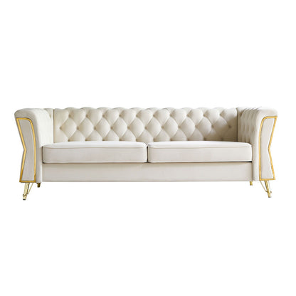 Modern Tufted Velvet Sofa For Living Room