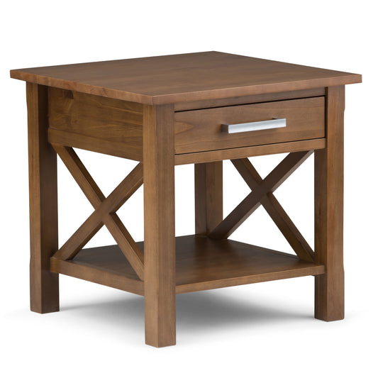 Kitchener - End Table - Medium Saddle Brown