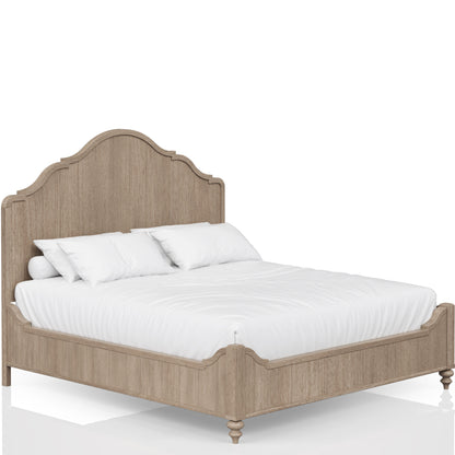 Elegant Design Panel Bed With Transitional Casual Design