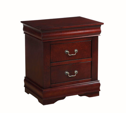 Louis Philippe - Nightstand, Elegant Design - Cherry