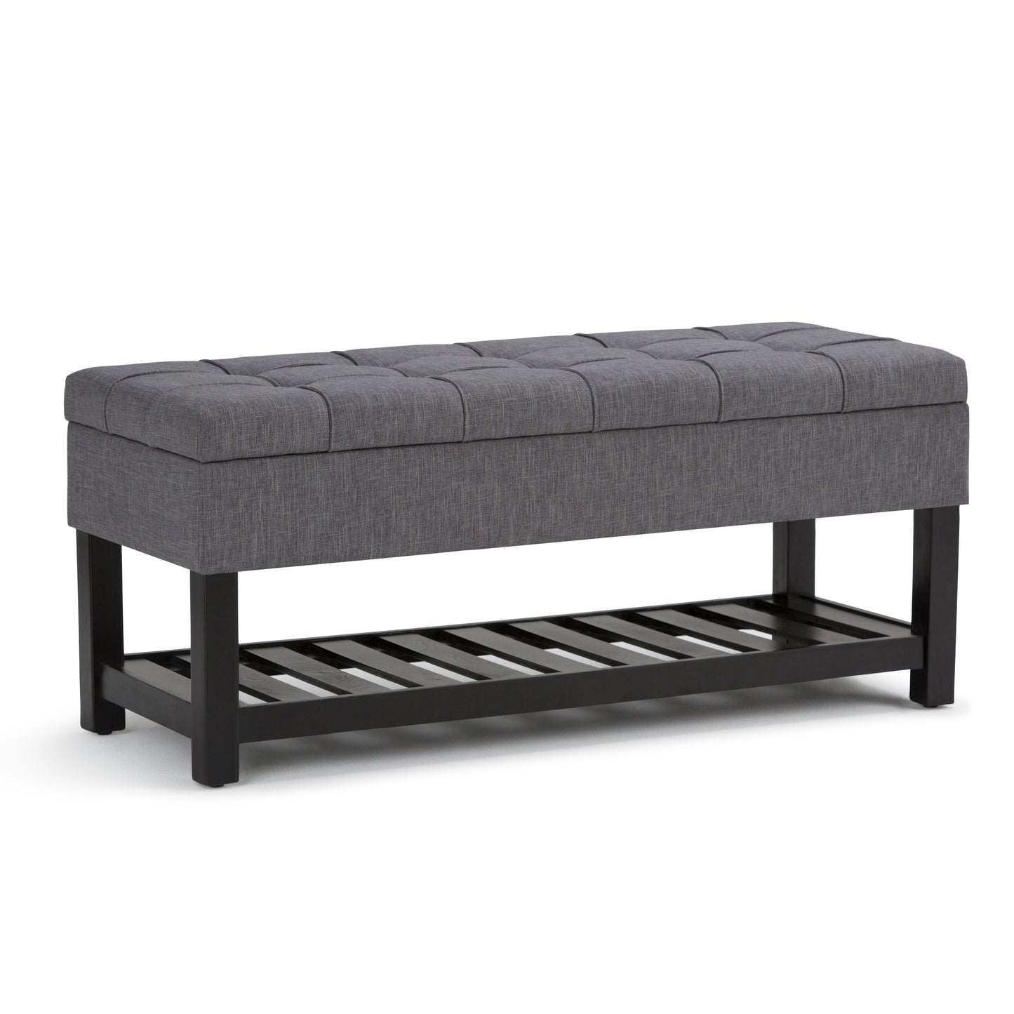 Saxon - Upholstered Transitional Storage Ottoman Bench