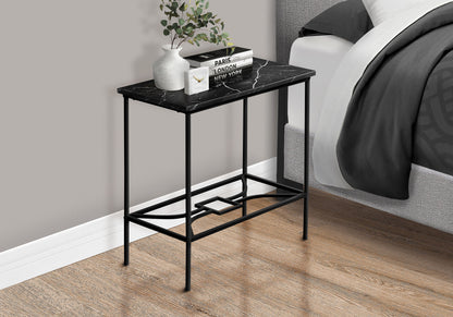 Accent Side Table, Narrow, Small, 2 Tier, Elegant Design