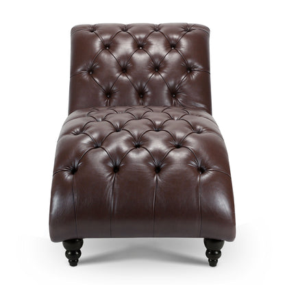 Tufted Armless Chaise Lounge