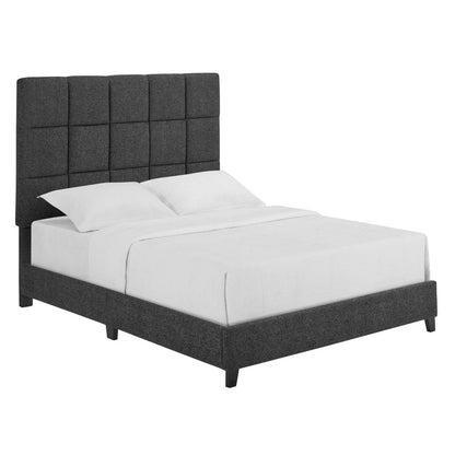 Squares Upholstered Platform Bed