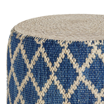 Edgeley - Handcrafted Round Pouf