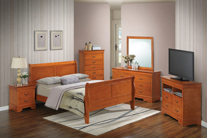 Panel Sleigh Bed