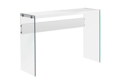 Accent Console Table For Entryway, Glossy Spacious Surface