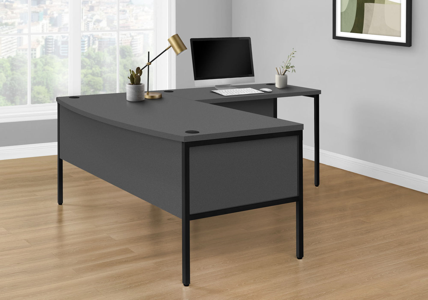 Computer Desk, Home Office, Commercial Grade, Contemporary & Modern