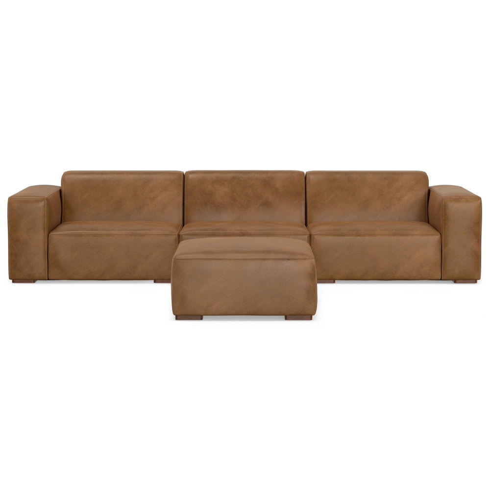 Rex - Handcrafted Sectional Sofa And Ottoman