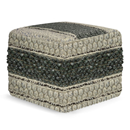 Grady - Handcrafted Square Pouf