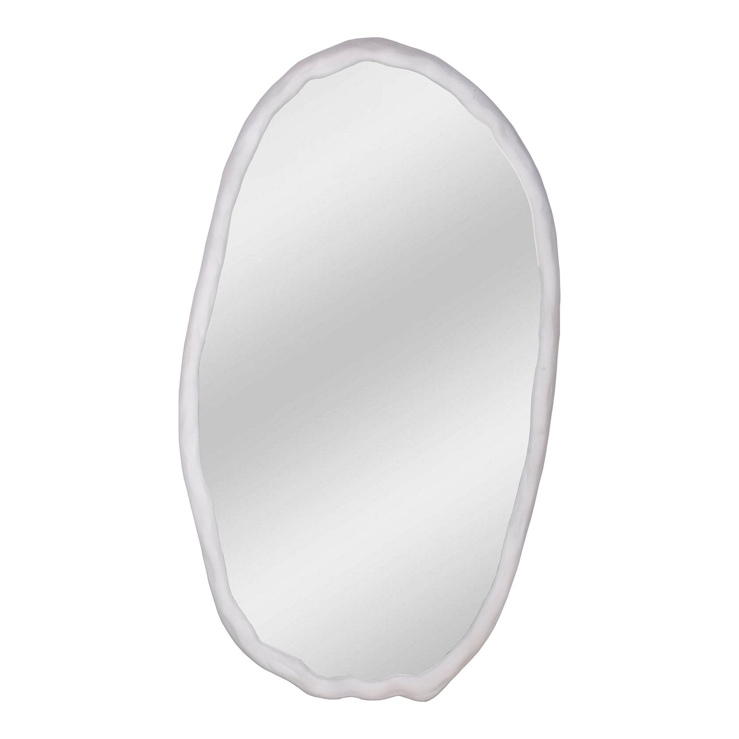 Foundry - Oval Mirror - White