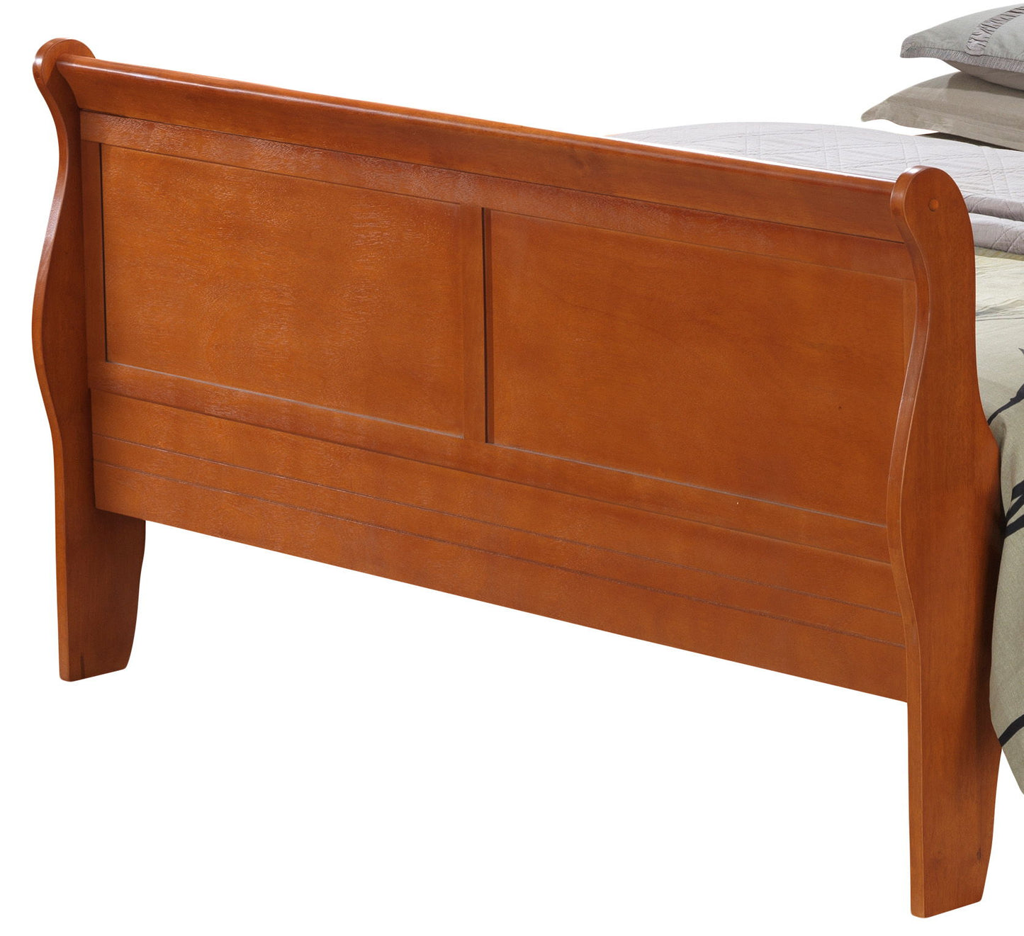 Panel Sleigh Bed