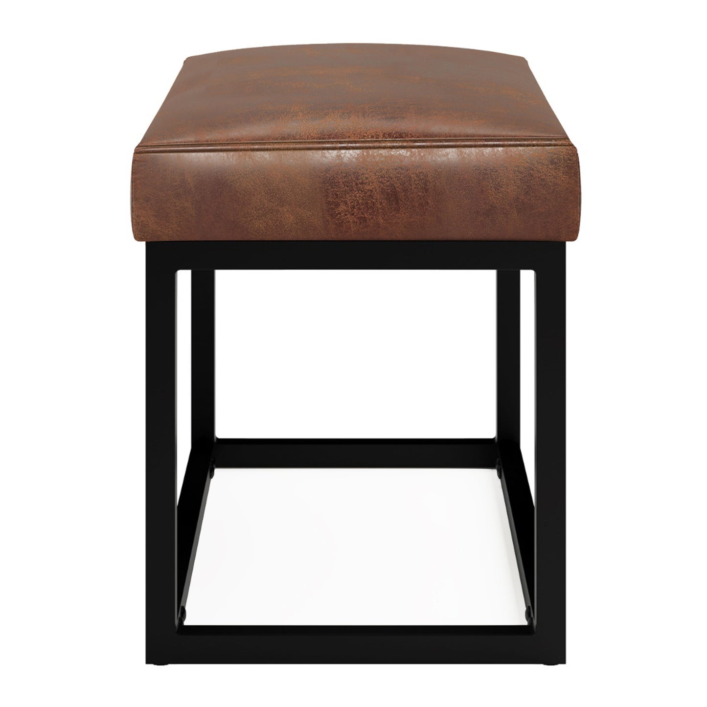 Reynolds - Small Bench - Distressed Saddle Brown