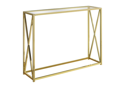 Accent Console Table For Entryway, Contemporary & Modern - Gold