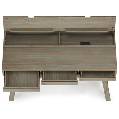 Bowman - Flip Up Desk - Distressed Gray