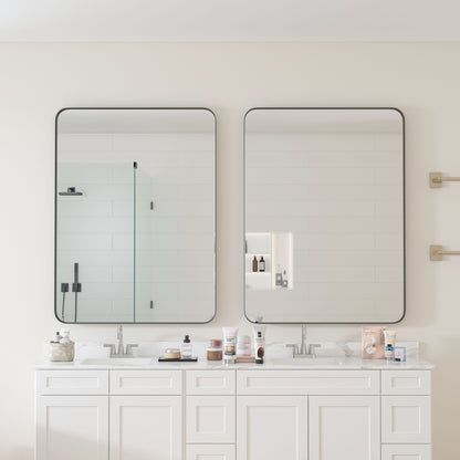 Wall Mirror Rectangular Mirror Metal Framed Mirror Vanity Mirror Dressing Mirror, For Bathroom, Living Room, Bedroom