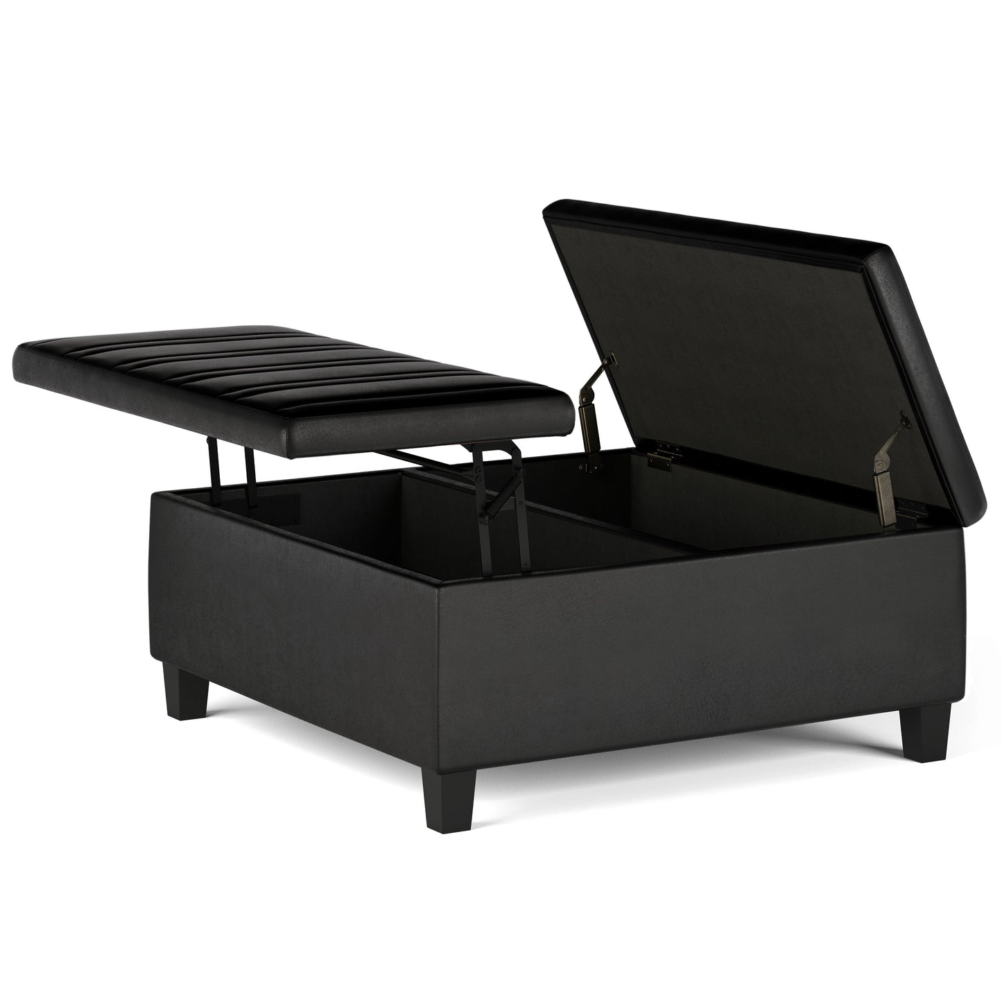 Ellis - Coffee Table Storage Ottoman Contemporary Design