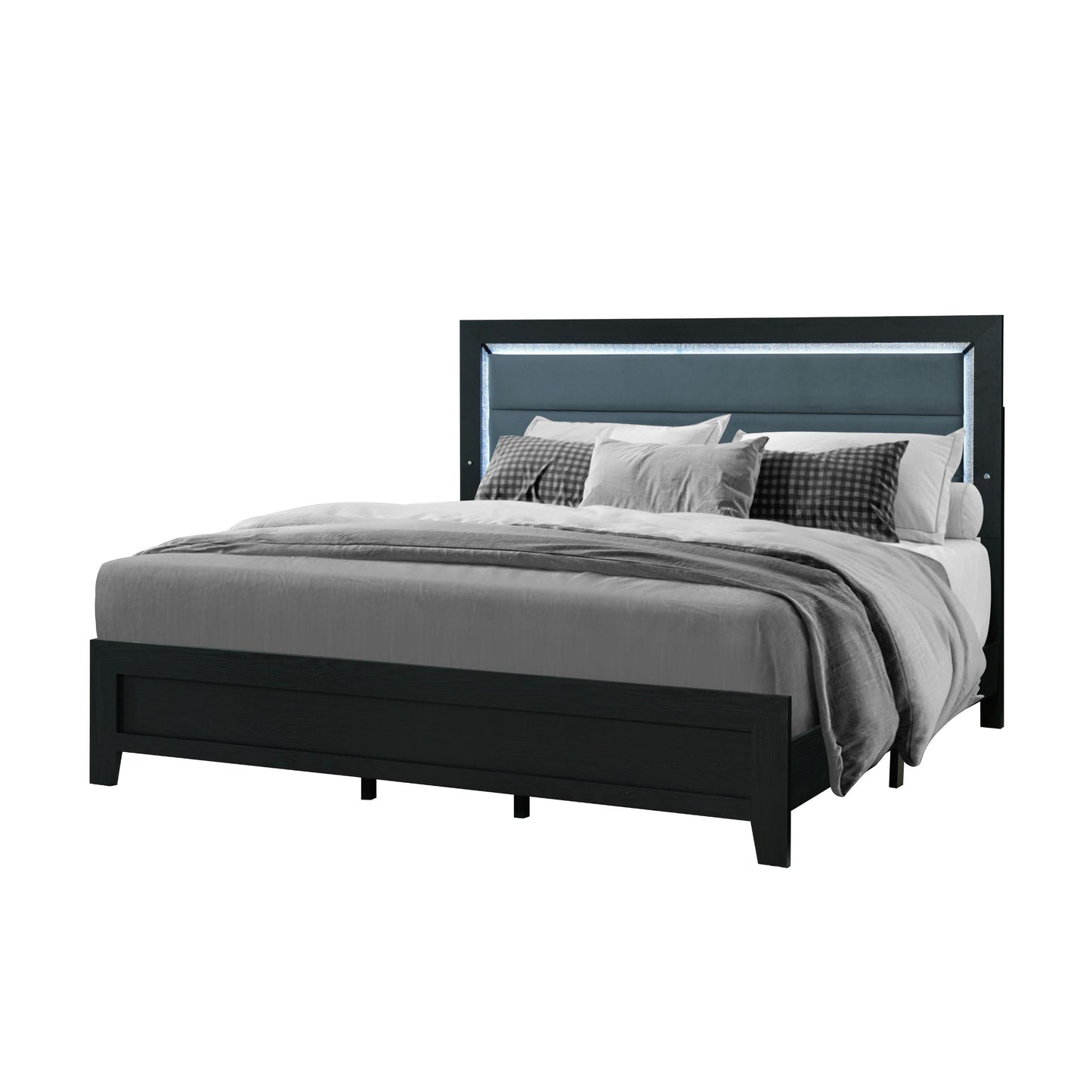 Carlos - Modern Design Bed With LED