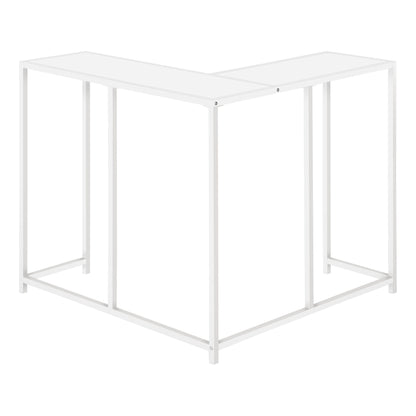 Corner Accent Console Table For Entryway, Unique L-Shaped Design