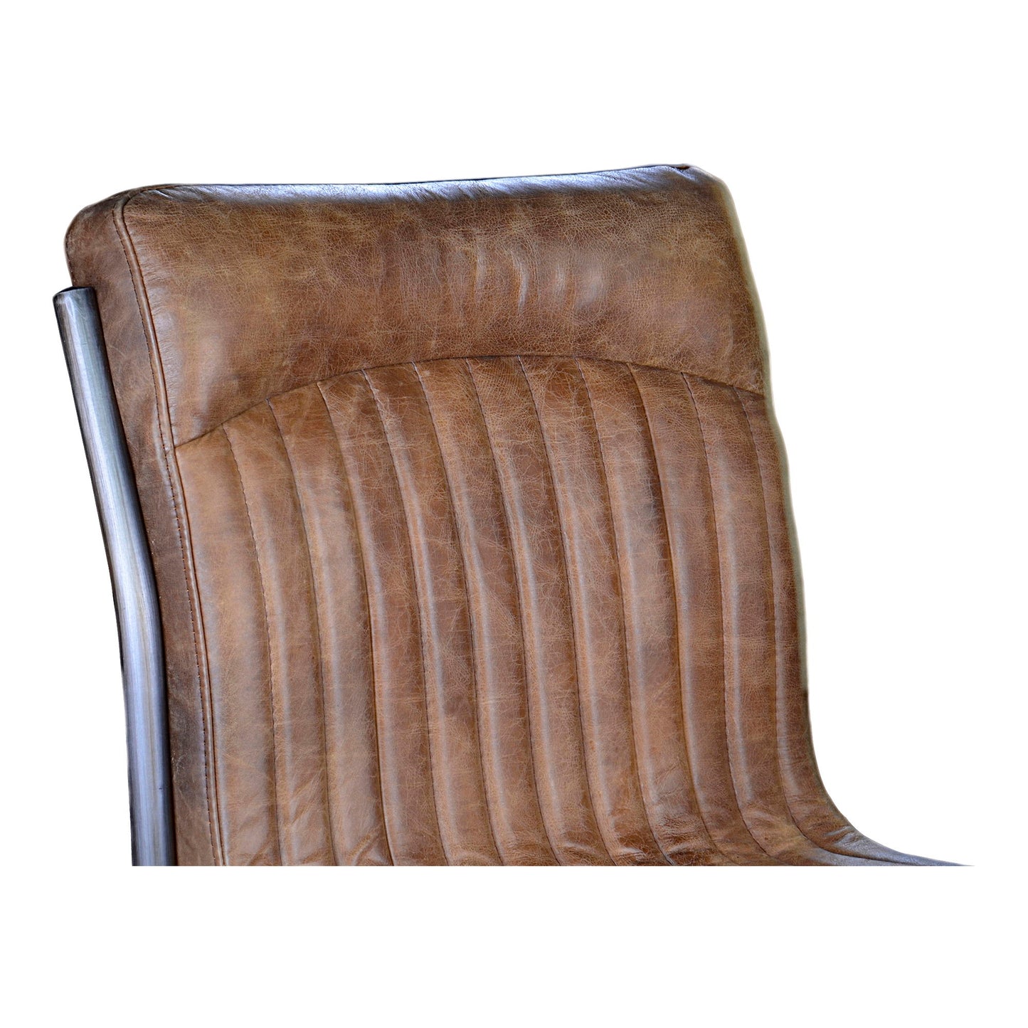 Ansel - Dining Chair Chair Leather (Set of 2) - Grazed Brown