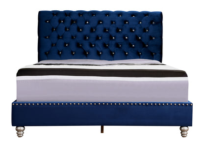 Elegant Transitional Upholstered Bed