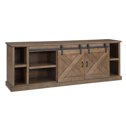 Farmhouse - TV Stand Console - Barnwood