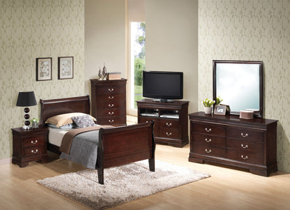 Panel Sleigh Bed