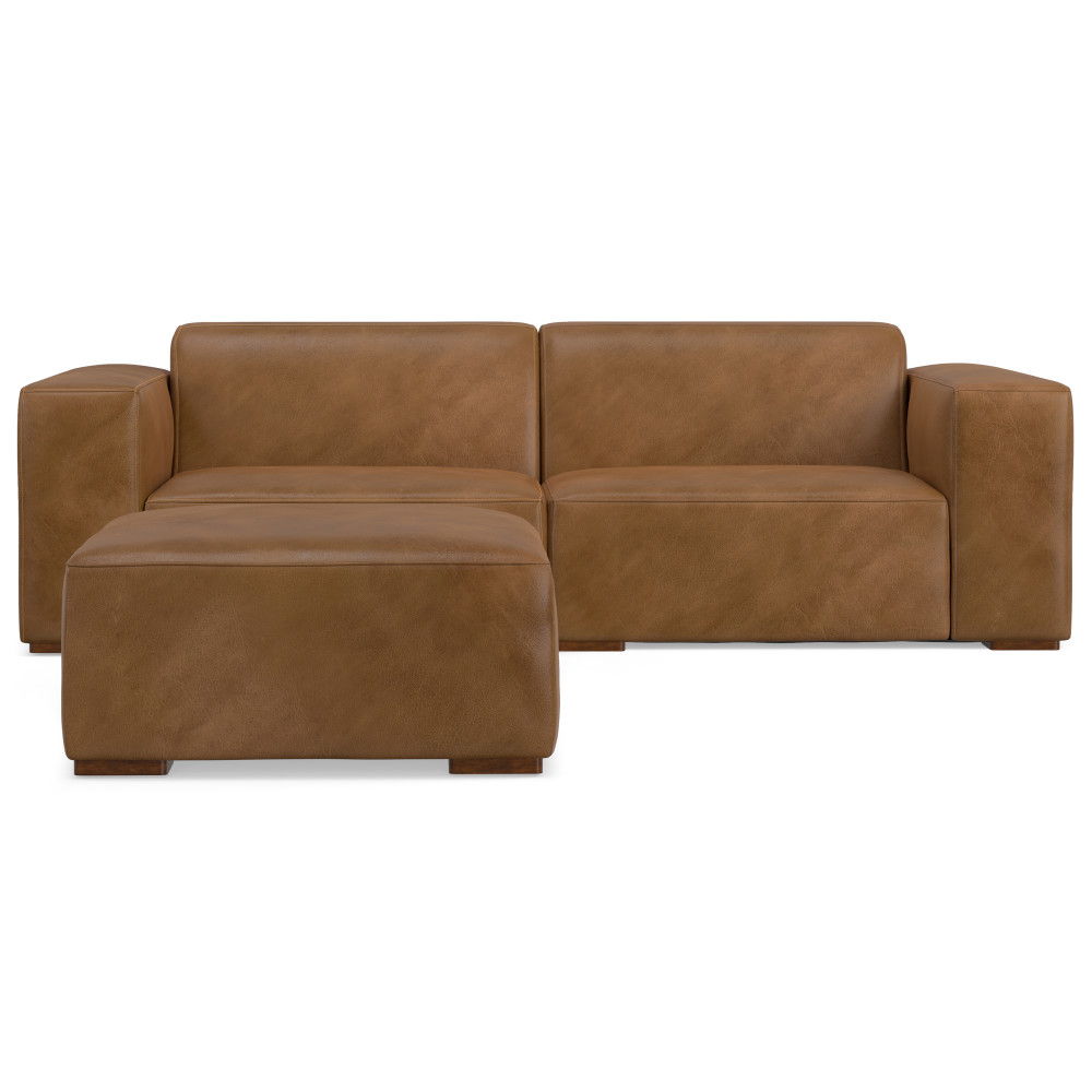 Rex - Handcrafted Sectional Sofa And Ottoman