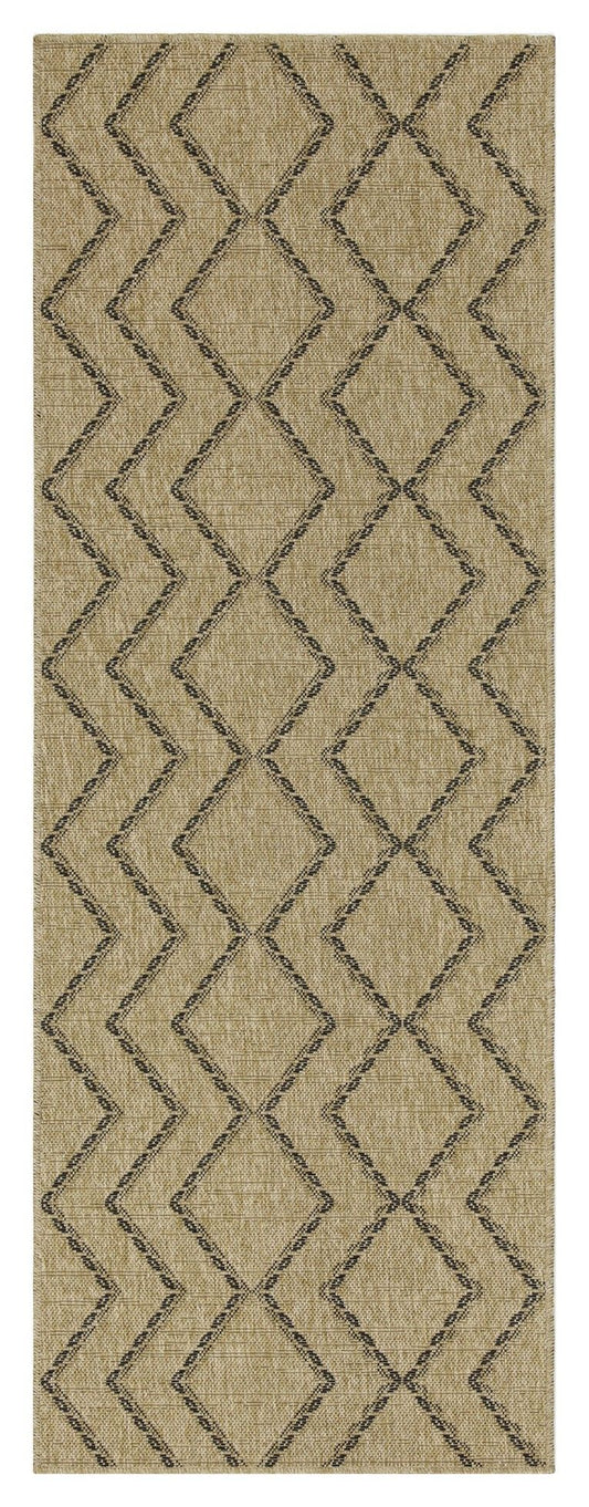 Earth - Indoor / Outdoor Polypropylene Area Rug - Jute / Black