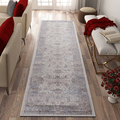 Payas - 2' x 8' Traditional Non-Shedding Stylish And Stain Resistant Area Rug - Brown / Beige