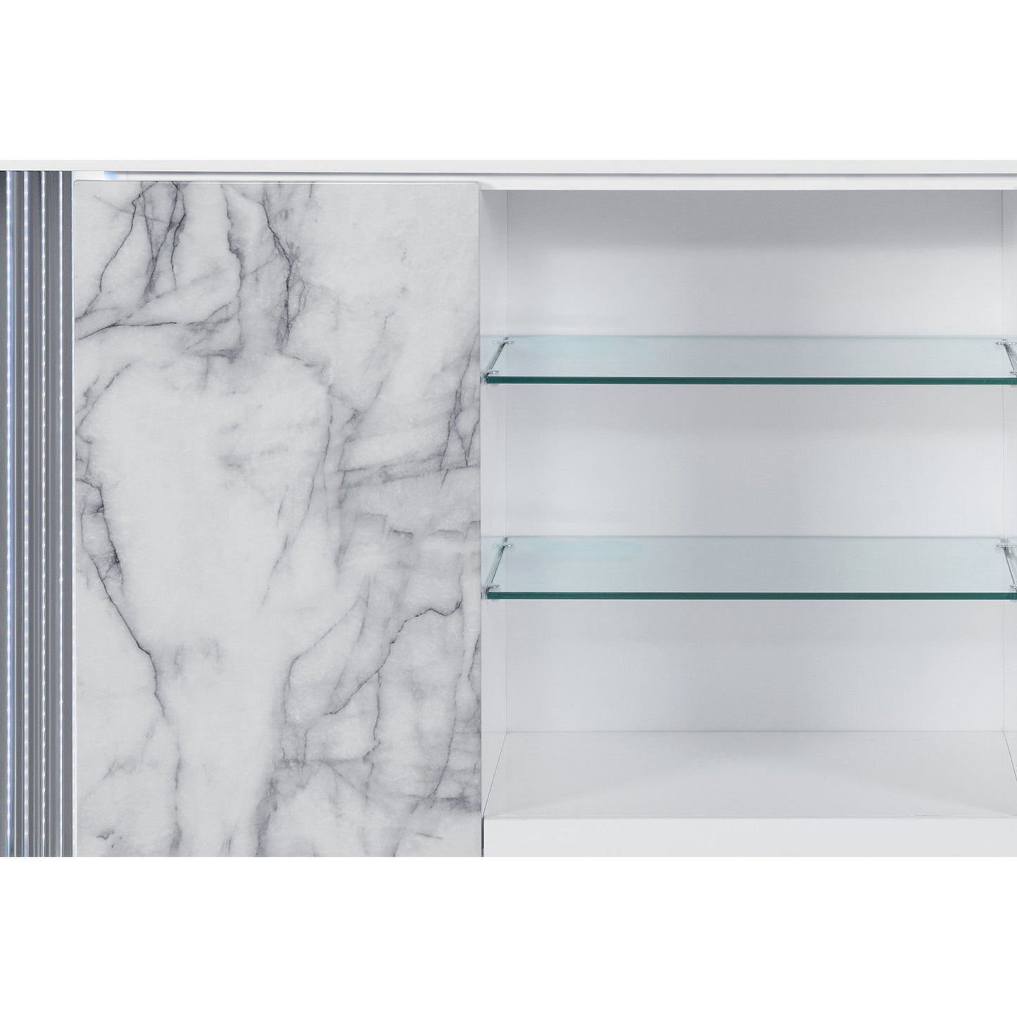 Moon - Marble Buffet - White