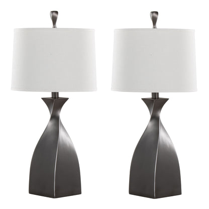 Curvo - Contemporary Polyresin Table Lamp (Set of 2)