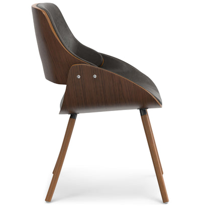 Malden - Bentwood Upholstered Dining Chair With Wood Back