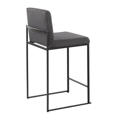 Fuji - Contemporary Modern Elegance, High Back Counter Stool