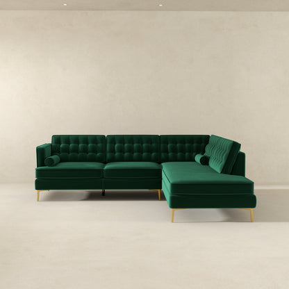 Brooke - Velvet Sectional Sofa