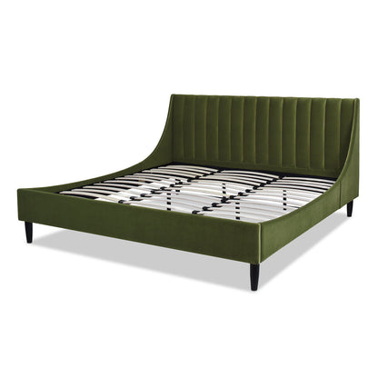 Aspen - Vertical Tufted Modern Headboard Platform Bed Set